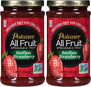 Polaner All Fruit Spreadable Fruit, Seedless Strawberry, 15.25 Ounce (Pack of 2)