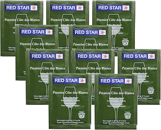 Red Star Cote des Blanc Wine Yeast, 5g - 10-Pack
