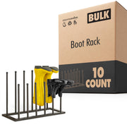 Boot Rack Boot Storage Organizer Tall Boot Holder Shelf Stand Cowboy Boot Rack 10 Pack by Stock Your Home – 1 Count Pack of 10, Metal, Black, Pack of 10, Model Stock Your Home