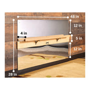 Infant Coordination Mirror Brown by Jonti-Craft – 27.5"L x 48"W, Wood, Brown, Model 0619JC