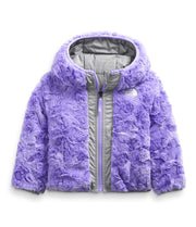 Baby Reversible Mossbud Swirl Full Zip Hooded Jacket by The North Face – Polyester, Grey, Model NF0A5AB9A91