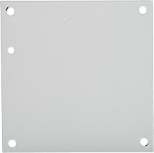 Hoffman A6P6 Conductive Panels for JIC Enclosure, Steel/Aluminum, J Box/4.88" x 4.88", Fits 6" x 6", White