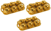 Nordic Ware Gold / 4 Cup (Pack of 3) / 4.0 cups Bundt Pans