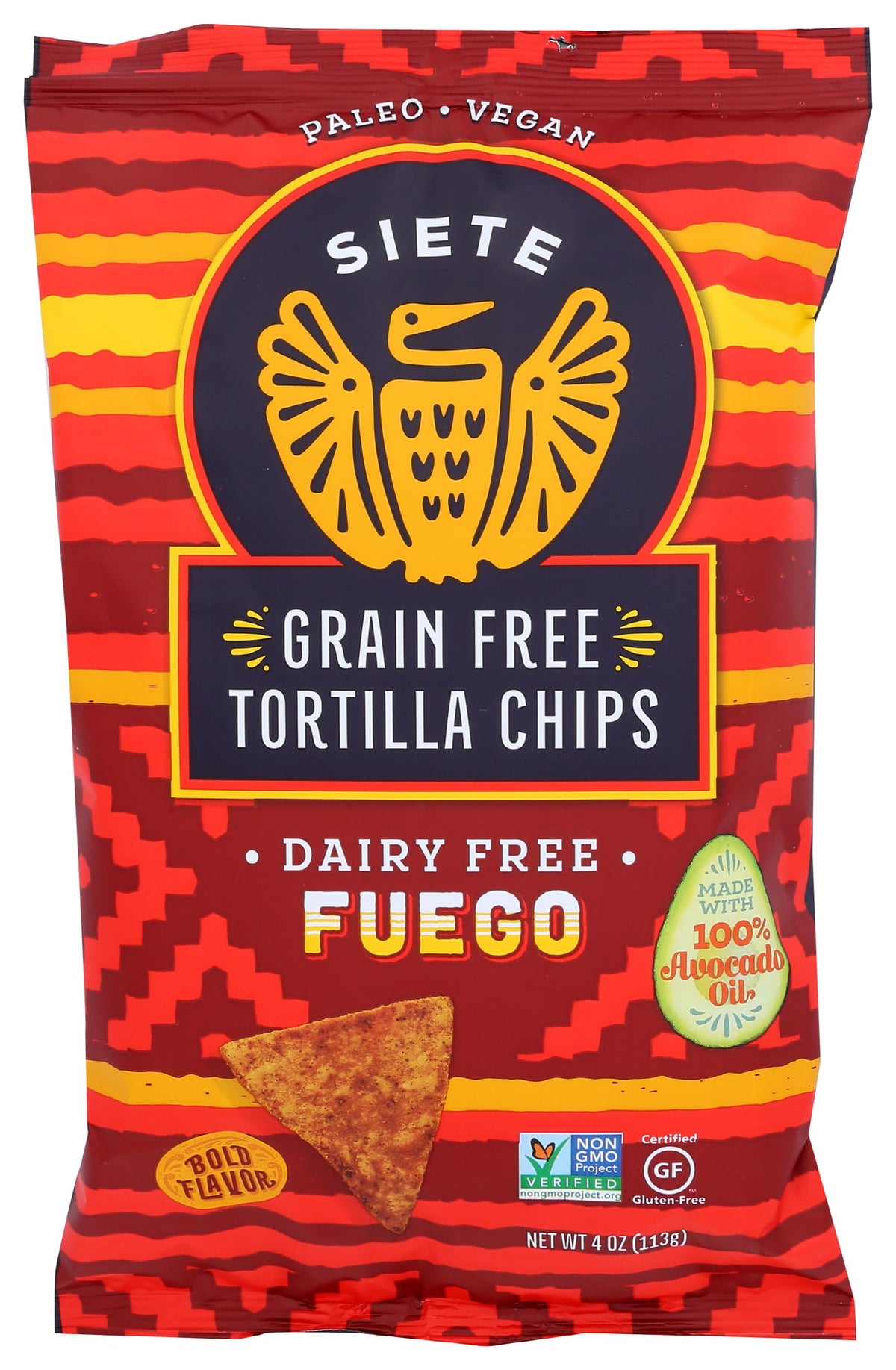 Siete Fuego / 4 Ounce (Pack of 1) / Red Tortilla