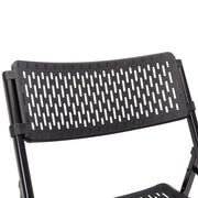 NPS Airflex Series Premium Polypropylene Folding Chair by National Public Seating – Alloy Steel, Black, Model 1410