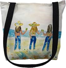 Betsy Drake TY131M 16 x 16 in. Bottoms Up Standing Tote Bag - Medium
