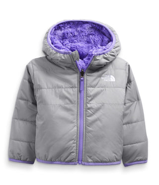Baby Reversible Mossbud Swirl Full Zip Hooded Jacket by The North Face – Polyester, Grey, Model NF0A5AB9A91