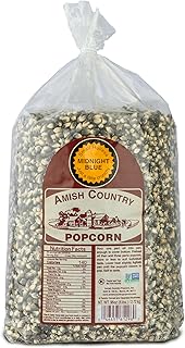 Amish Country Popcorn 6 lb Bag | Midnight Blue Popcorn Kernels | Old Fashioned, Non-GMO and Gluten Free (Midnight Blue - 6 lb Bag)