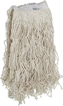 Rubbermaid Commercial Products Value Pro X-Large 32 Oz Cotton Wet Mop, 1" Headband, White, for Janitorial/Professional General Purpose Floor Cleaning or One-Time Use on Hard Floors