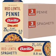 Barilla Red Lentil Spaghetti & Penne Variety Pack, Gluten Free Pasta, (6PK)