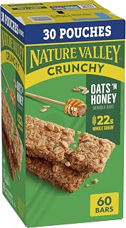 Nature Valley Crunchy Oats N Honey Granola Bars, 60 ct
