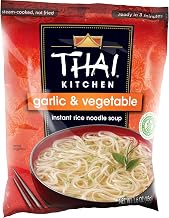 Thai Kitchen Gluten Free Garlic & Vegetable Instant Rice Noodle Soup, 1.6 oz (Pack of 6)