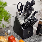 Classic 15-pc Self-Sharpening Knife Block Set by HENCKELS – 15-pc, Black, Model 1028194
