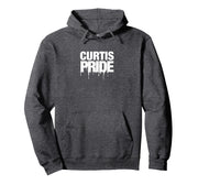 Curtis High School PRIDE Pullover Hoodie by Curtis Vikings Official High School Gear – Polyester, Blue, Model RZH7MAEDT49