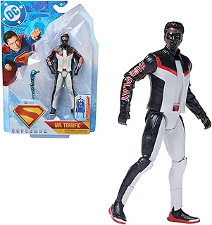 DC Comics Superman Mr Terrific Action Figure, 6-Inch | Dynamic Articulation, Authentic Movie Design, Superhero Toys, Pretend Play Gifts for Kids & Collectors Ages 4+
