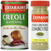 Cajun Seasoning Bundle - 1 each of Zatarain's Creole Seasoning 8 Ounces and Zatarain's Gumbo File' 1.25 Ounces – 2 Piece Set, Model 092021-v5