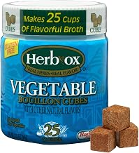 Herb-ox Vegetable Bouillon Cubes, 25 Cubes (Pack of 12)