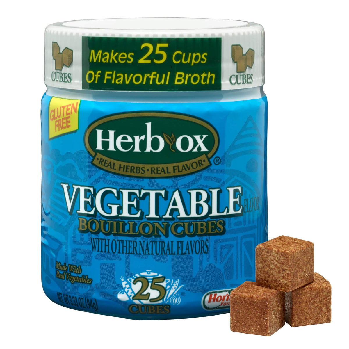 Vegetable Bouillon Cubes by Herb-ox – 3.33 Ounce (Pack of 12), Pack of 12