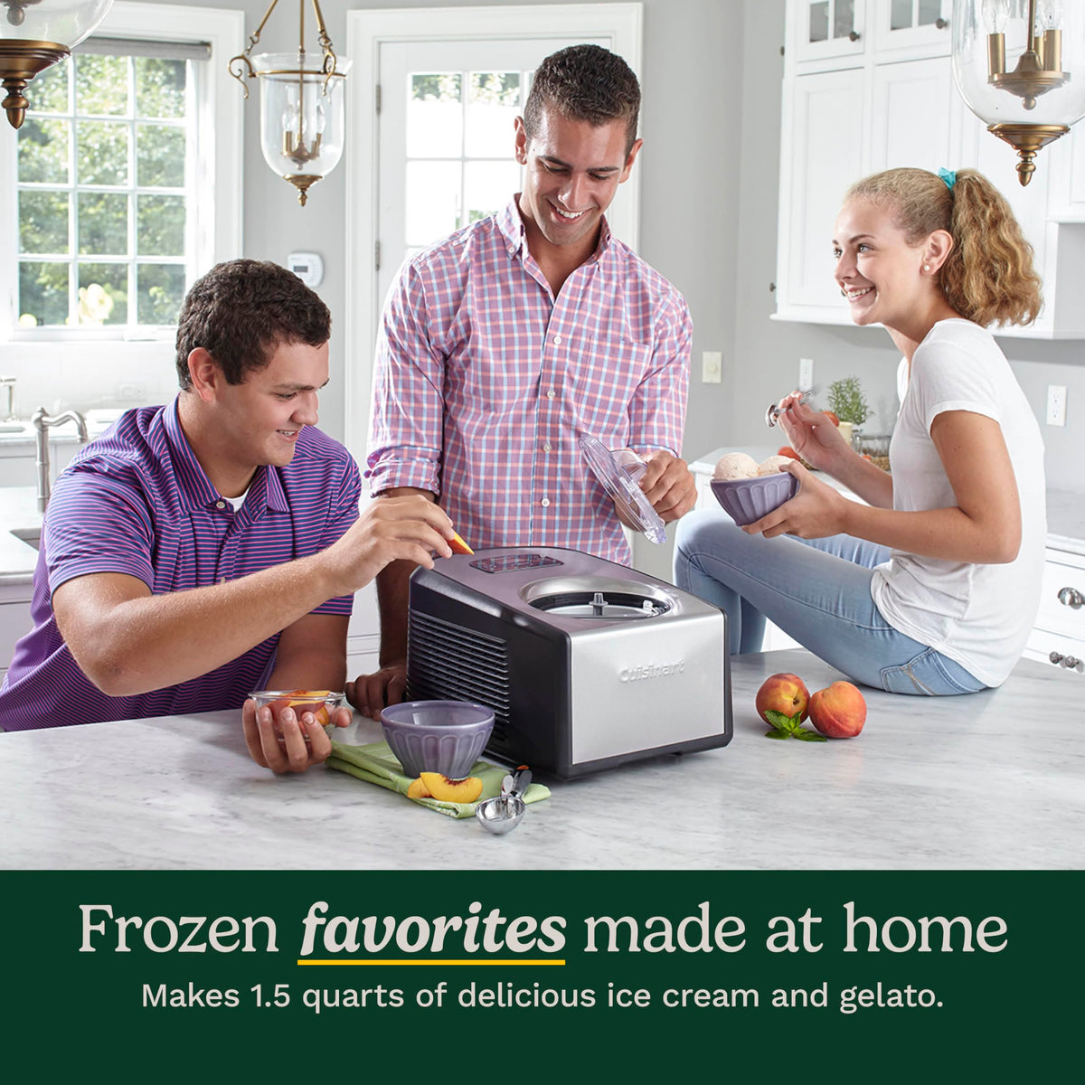 1.5-Quart Ice Cream Maker and Gelato Machine by Cuisinart – 1.5 Quart, Steel, Stainless Steel, Model CZN-022