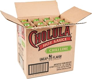 Cholula Hot Sauce, Chili Lime, Kosher, 5 Fluid Ounce (Pack of 6)