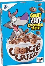 Cookie Crisp, Breakfast Cereal, Chocolate Chip Cookie Taste, 10.6 oz (Pack of 12)
