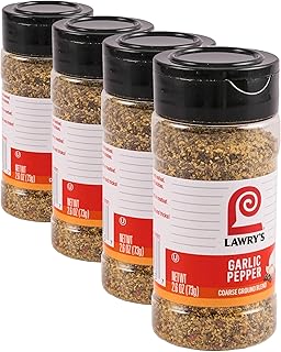Lawry's Garlic Pepper Coarse Ground Blend, 2.6 oz (Pack of 4)