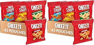 Cheez-It Cheese Crackers, Baked Snack Crackers, Lunch Snacks, Variety Pack (84 Packs)