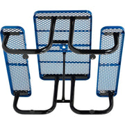 Global Industrial Blue / 48" L x 62" W x 29.5" H / Industrial Picnic Tables