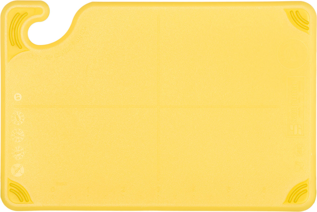 San Jamar Yellow / 6 / 9" x 6" Cutting Boards
