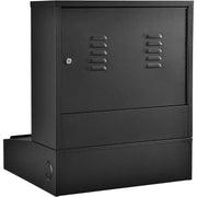 LCD Counter Top Security Computer Cabinet by Global Industrial – 24.5"W x 22.5"D x 29.5"H, Steel, Black, Model 239114BK