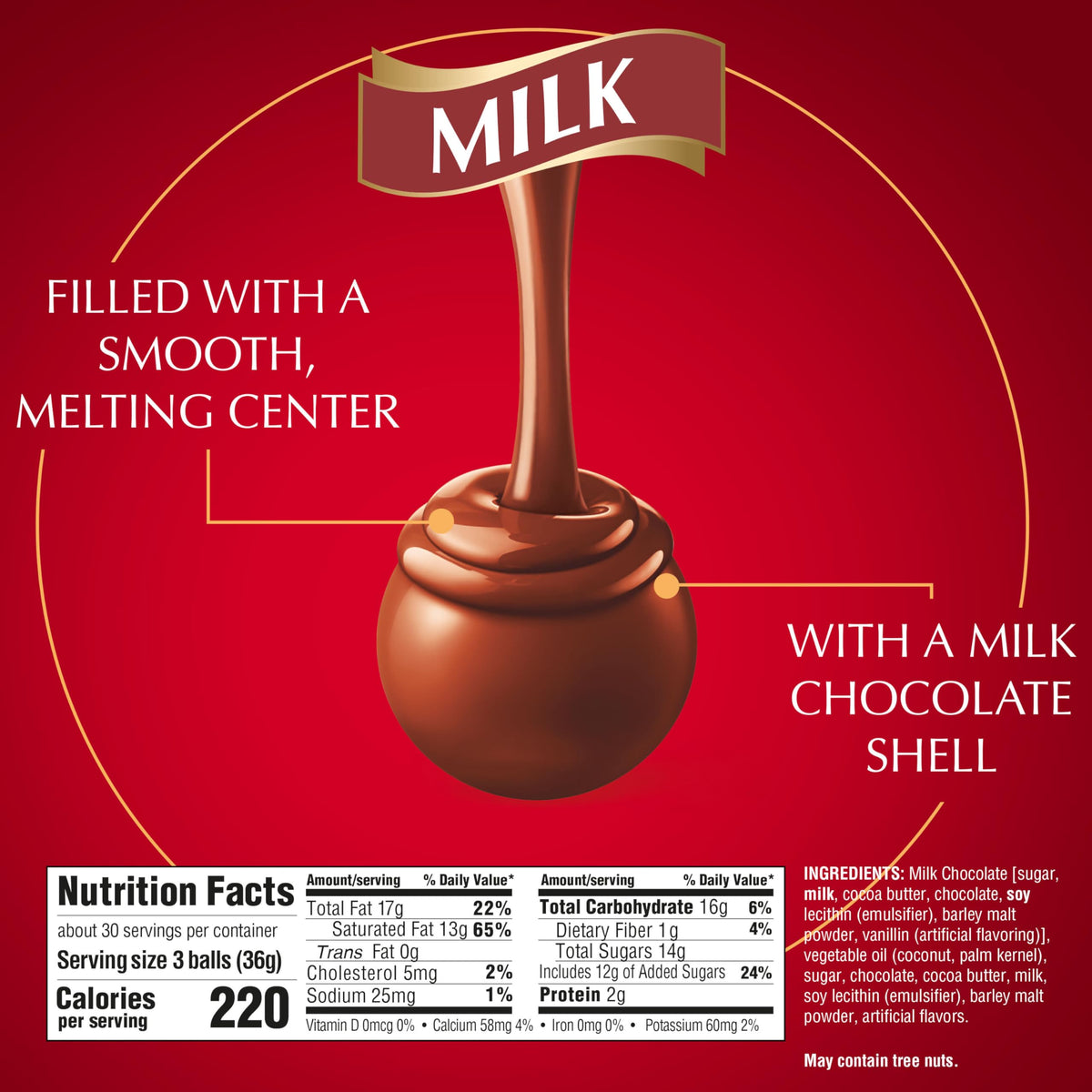 Lindt Milk / 38 Ounce (Pack of 12) / Gift Box Candy & Chocolate Gifts