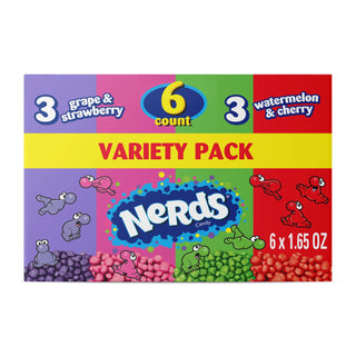 Variety Pack Candy by Nerds – 1.65 Ounce (Pack of 6), Assorted, Pack of 6