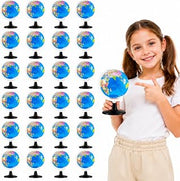 Henoyso World Globe for Kid Earth Globes with Stand, 12 Pcs