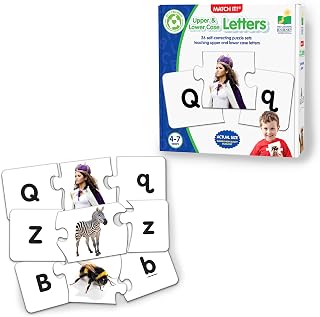 The Learning Journey Learning Journey International Match It! - Upper & Lower Case Letters - Self-Correcting Alphabet Matching Puzzle, Multi