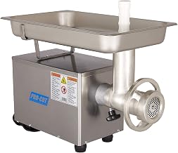 Pro-Cut KG-12-FS, 3/4 HP Motor 115V, Stainless Steel Cabinet & PAN, 400+ LBS/HR Grinding Capacity, Precision Engineered Steel Gear Transmission.