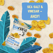 Barnana Sea Salt & Vinegar / 5 Ounce (Pack of 3) / Chips Dried Banana Chips