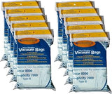 60 Riccar 8000 & Simplicity 7000 Type B Vaccum Bags, Upright, Commercial Vacuum Cleaners, 8000, 7000, 7200, 7250, 7300, 7350, 7700, 7750, 7900, 7950