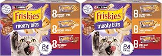 Friskies Purina Gravy Wet Cat Food Variety Pack, Meaty Bits - 5.5 oz. Cans (Pack of 48)