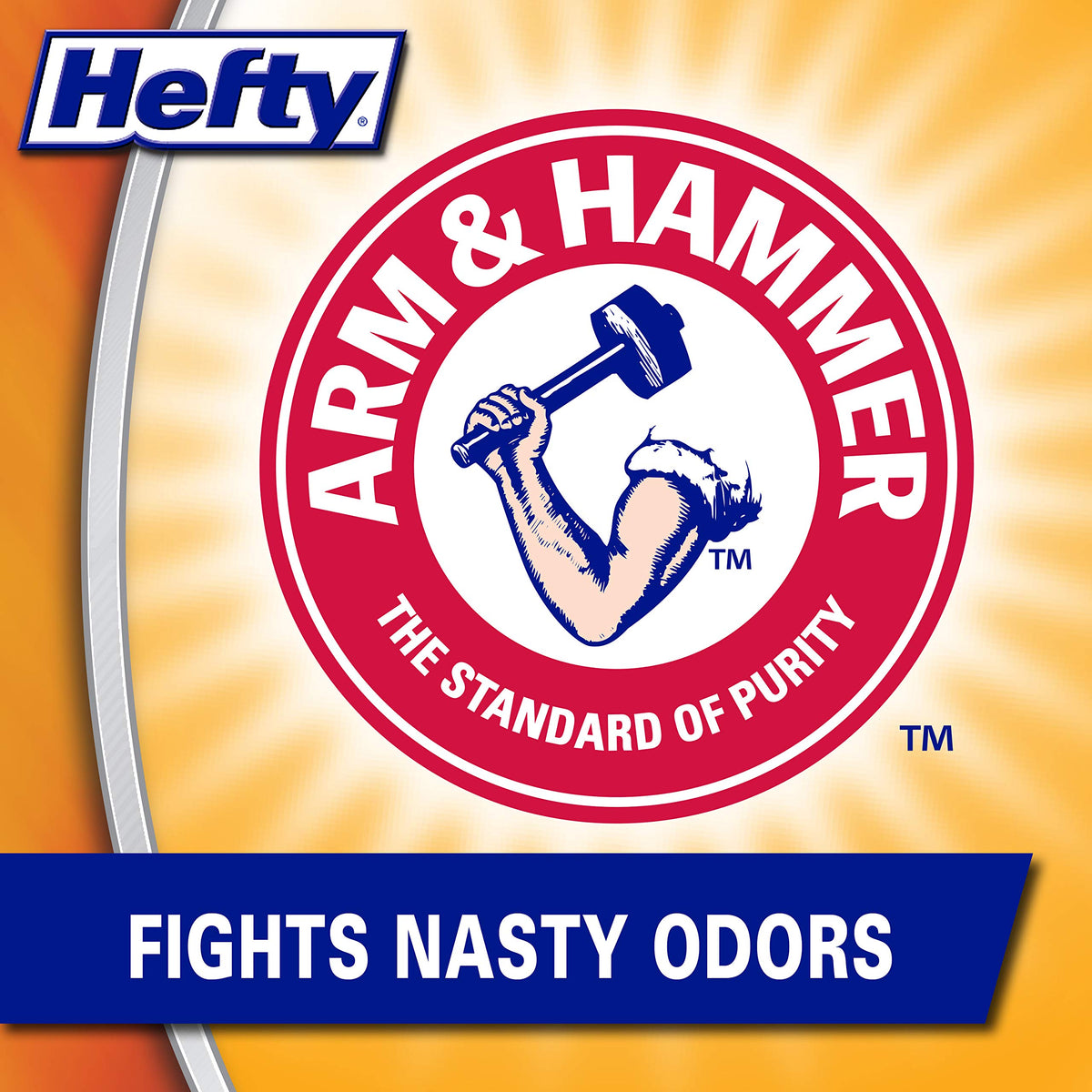 Hefty Clean Burst / 26 Count (Pack of 12) / 4.0 gallons Trash Bags