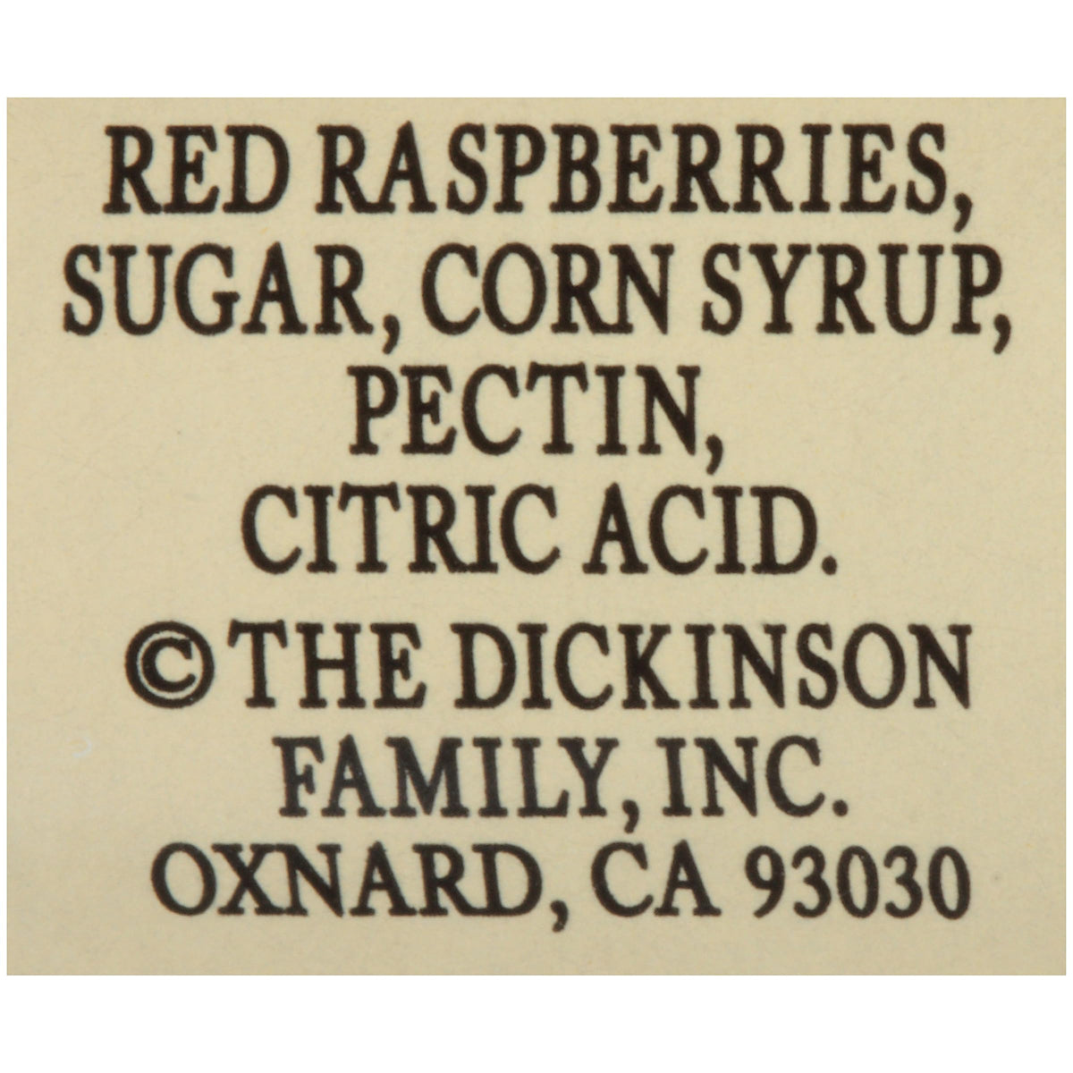 Red Raspberry Preserves by Dickinson – Pack of 72, Model 5150003887