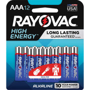 Alkaline AAA Batteries by Rayovac – Blue, Gray, Pack of 144, Model 82412KCT