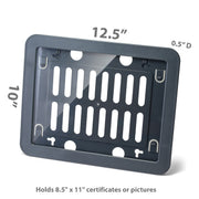 Verticalmate Certificate Holder by Officemate – Plastic, Gray, Model 29172