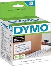 DYMO Authentic LW Large Shipping Labels, for LabelWriter Label Printers, Prints Up to 6-Line Addresses, 2-5/16" x 4", 1 Roll of 300