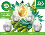 Plug In Refills by Air Wick – 0.67 Fl Oz (Pack of 4), Clear, Pack of 4, Model 6233801352