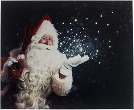 Oak Street Wholesale LED Tabletop Lights Canvas 9" x 6" - Magical Santa Claus Snow