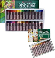 SAKURA Oil Pastels, Cray-Pas Expressionist - 50 Sticks Set & Multi-Cultural - 12 Colors, Soft Oil Pastels for Artists, Premium Quality