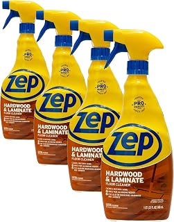 Zep ZUHLF32 Hardwood and Laminate Floor Cleaner 32 ounces (Pack of 4)
