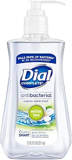 Dial Antibacterial Liquid Hand Soap, White Tea, 7.5 Ounce