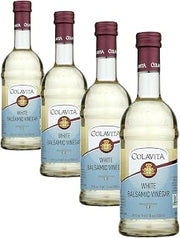 COLAVITA White Balsamic Vinegar, 17 Ounce (Pack of 4)