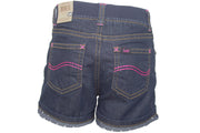 Girls 2-6X Stretch Denim Shorts 4T Dark Blue Wash by Lee – Polyester, Dark Blue Wash